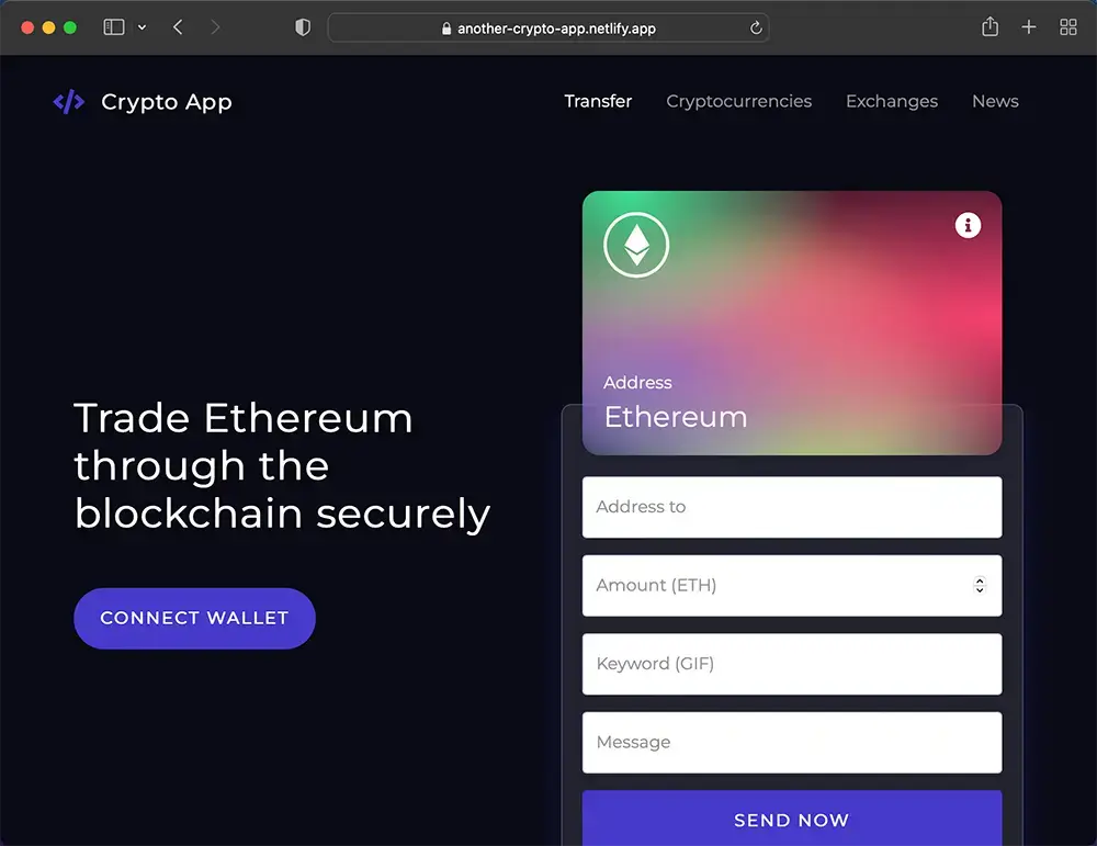 Crypto App screenshot
